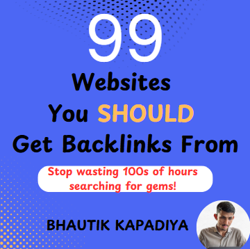 99 Websites you should get backlinks from - E book