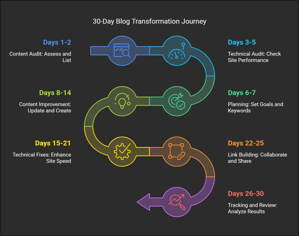 3 Powerful Ways to Transform Your Blog with SEO in 2025: The Ultimate Guide 11 Implementation Roadmap 30 Day Transformation Plan
