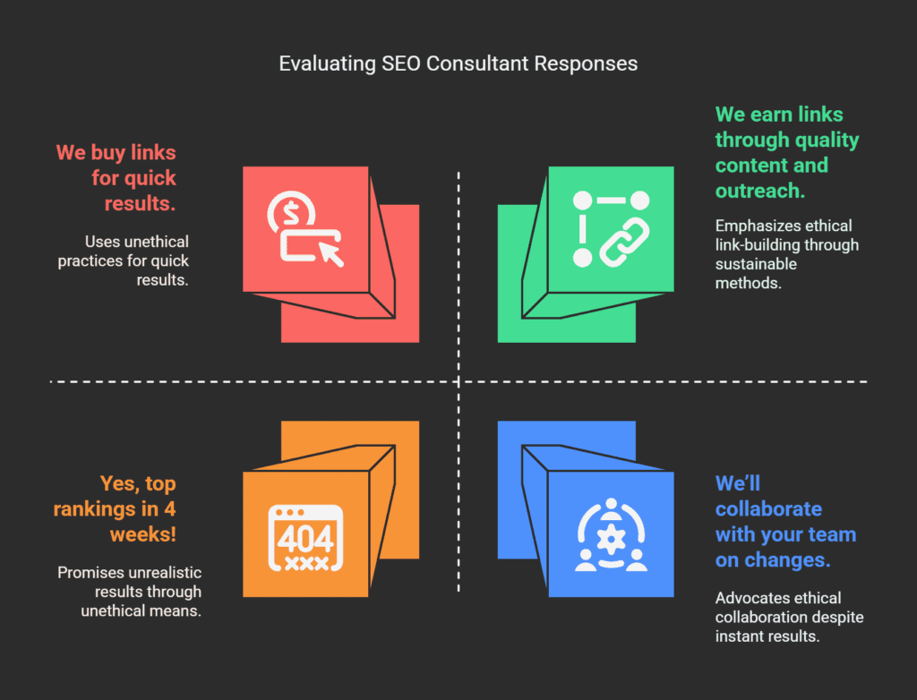 What to Ask SEO Consultants: A Complete Guide for Success 7 Red Flags vs. Green Lights: What to Watch For