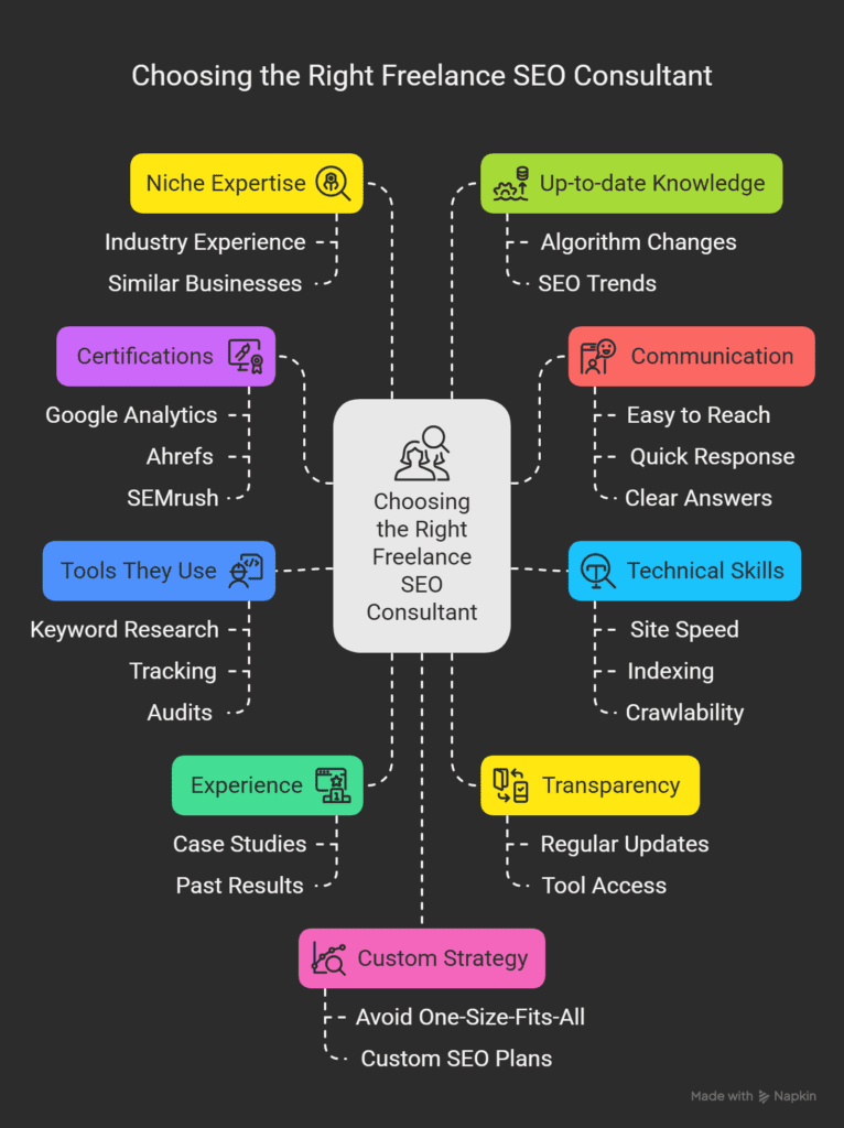 Why Hire a Freelance SEO Consultant in India? Your Complete Guide 9 Choosing the Right Freelance SEO Consultant