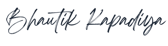Bhautik kapadiya signature